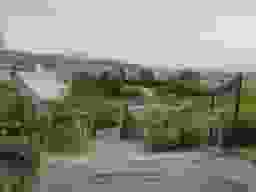 御油第二墓園の階段最上部から見た風景