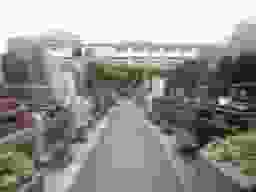 江東メモリアル　広い参道
