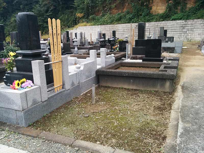 龍洞院　整備された区画