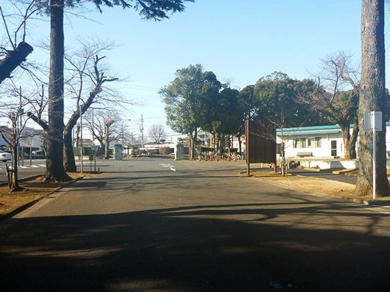 桜木霊園入口前の道路