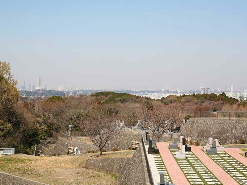 円海山メモリアル清浄園　横浜市街が一望できる墓域