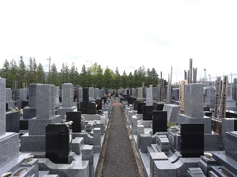さくら聖地霊園　区画整理された墓域