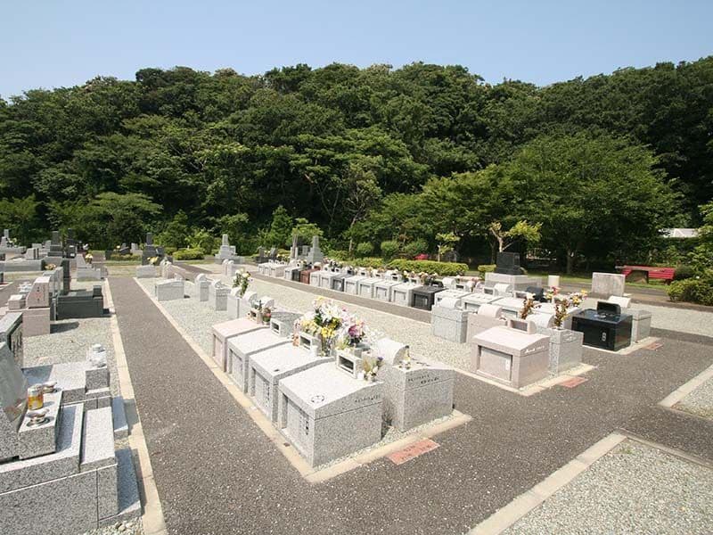 三浦霊園　区画整理されている墓域
