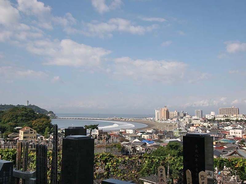 鎌倉富士見墓苑　墓域から見える景色①