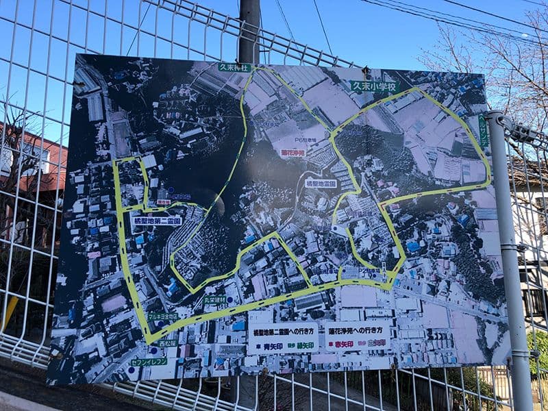 橘聖地第二霊園　案内地図
