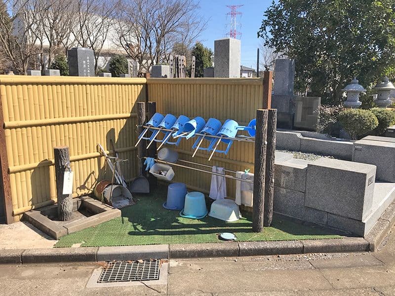 八千代島田台霊園 お墓掃除に利用できる水場