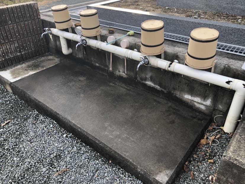 和み墓園の水汲み場