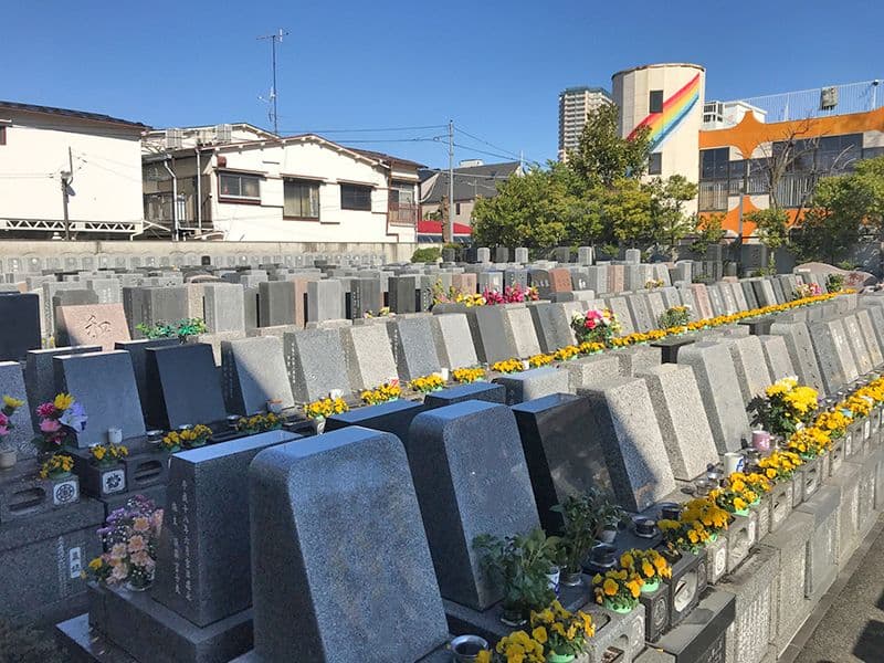 江東メモリアル　区画整理された墓所