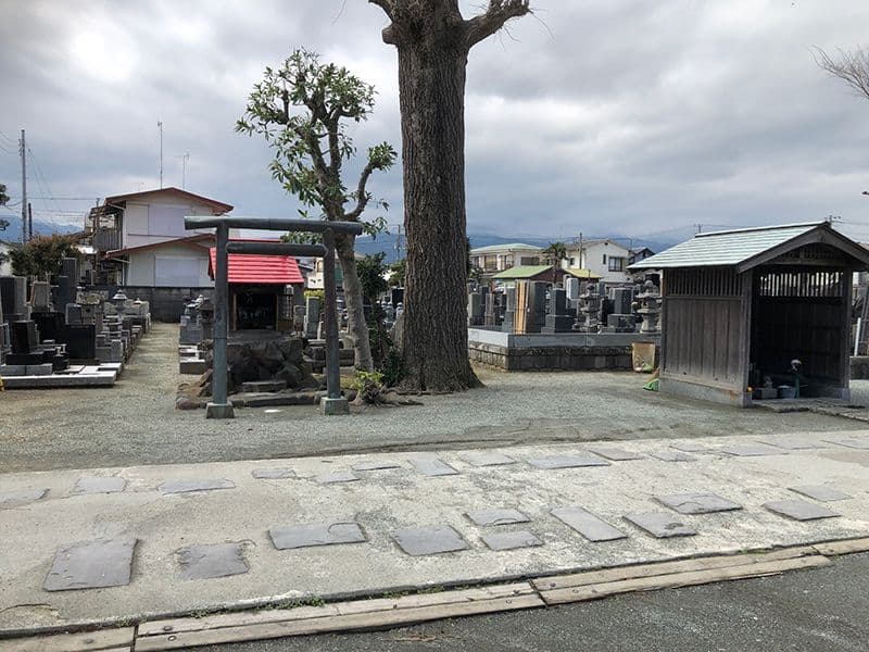 弘経寺　水はけがよい参道