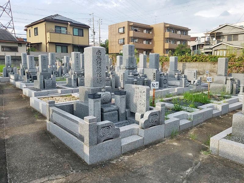 氷室墓地　整備された区画