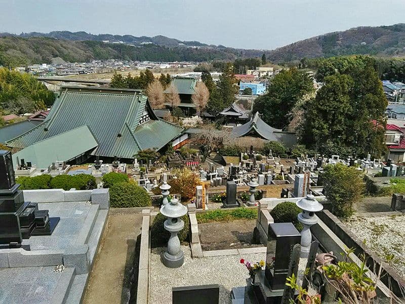 見晴らし墓苑 （勝楽寺墓苑）　丘陵からの眺望