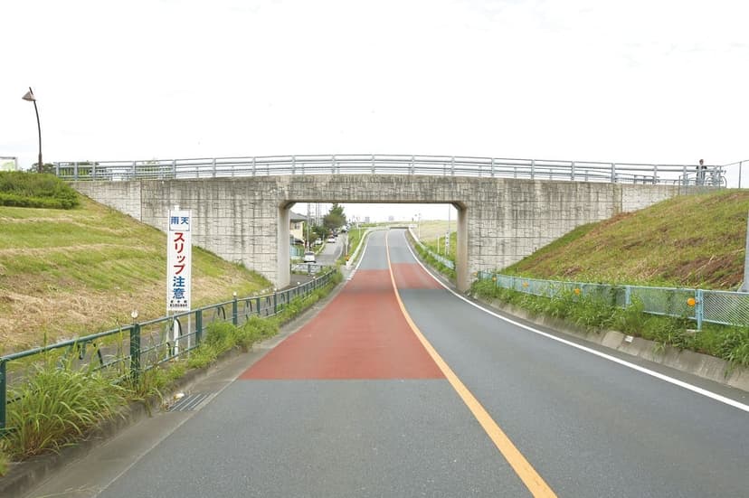 エバーグリーン金町　霊園近くの道路