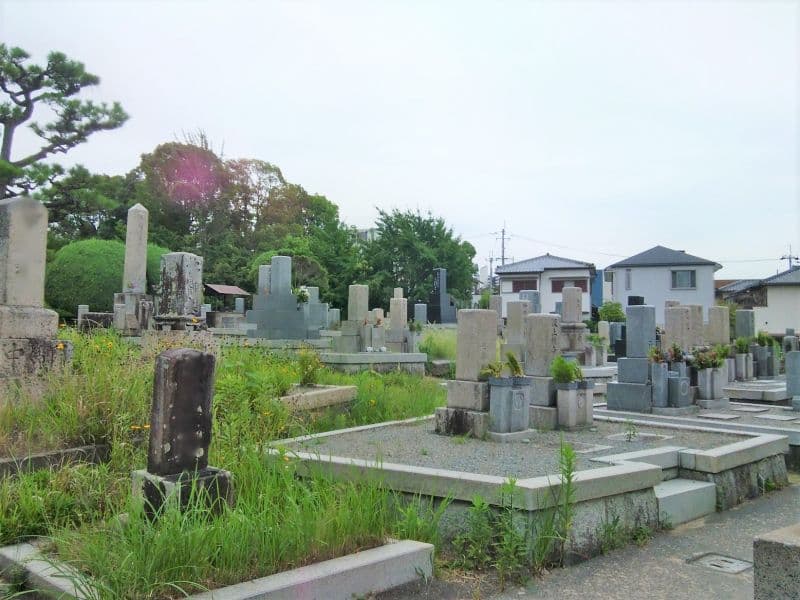 大字稲墓地