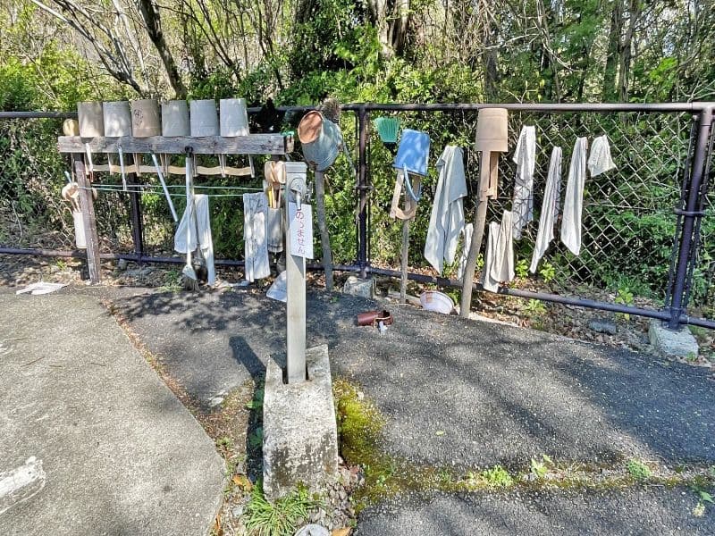 平和霊園 あらゆる場所に設置された水道設備