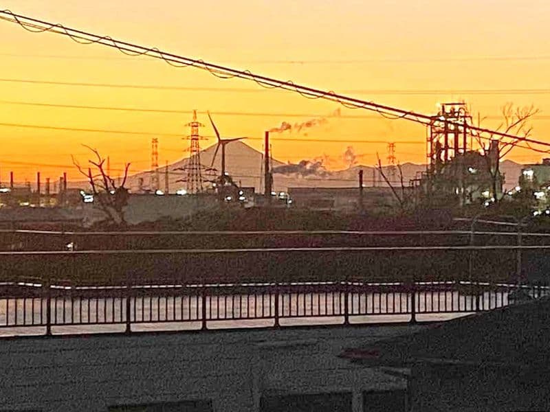 境内からの風景（富士山夜景）
